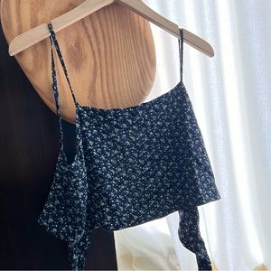 Brandy Melville Crop Tie Top